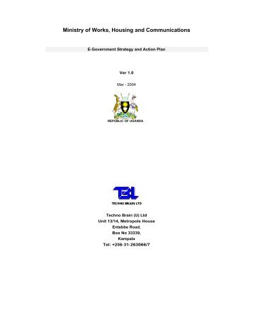 Ministry of Works, Housing and Communications - Research ICT Africa