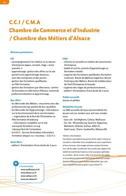 Memo Orientation - Réseau Information Jeunesse d'Alsace