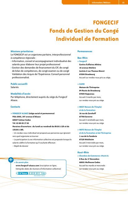 Memo Orientation - Réseau Information Jeunesse d'Alsace