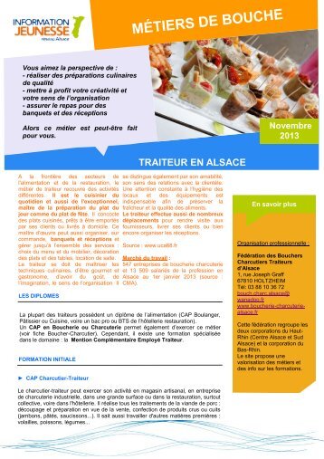 Traiteur en Alsace.pdf - Réseau Information Jeunesse d'Alsace