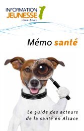 Mémo santé - Réseau Information Jeunesse d'Alsace