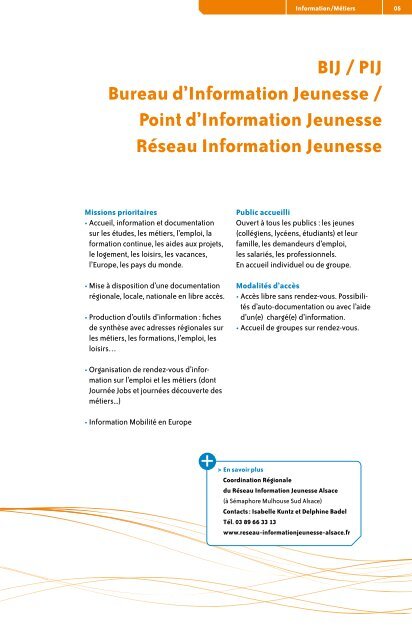 Télécharger le mémo - Réseau Information Jeunesse d'Alsace