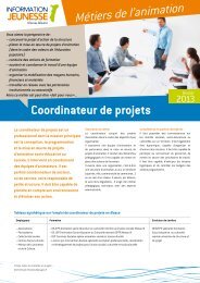 Le coordinateur de projets - Réseau Information Jeunesse d'Alsace