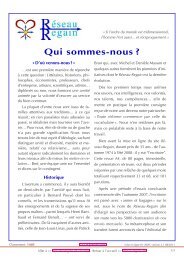 Qui sommes-nous ? - reseau-regain.net