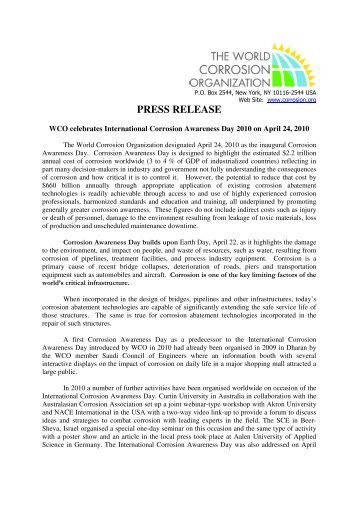 PRESS RELEASE - Dechema