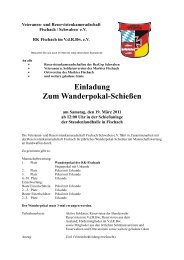 Einladung Zum Wanderpokal-SchieÃen - Veteranen- und ...
