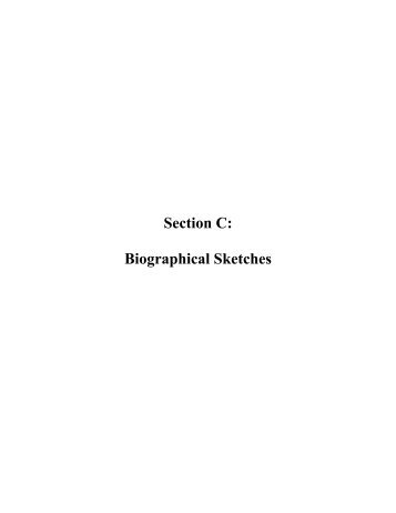 Section C: Biographical Sketches - MCEER - University at Buffalo