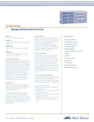 Download AT-8000 Family Datasheet - Allied Telesis