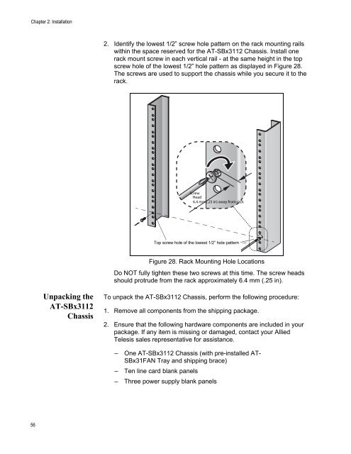 SwitchBlade x3112 Installation Guide - Allied Telesis