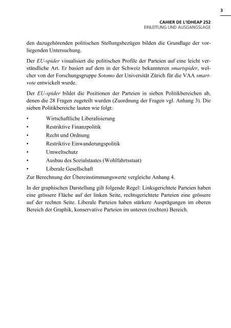 Die politische Positionierung der europÃ¤ischen ... - Andreas Ladner