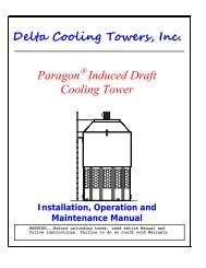 Installation & Operation Manual PDF - Delta Cooling Towers