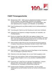 Faist Firmengeschichte - Faist Anlagenbau