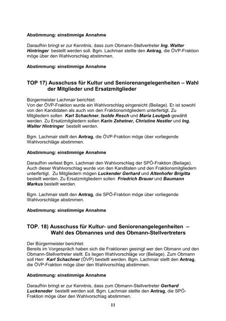 GR-Protokoll (74 KB) - .PDF - Gemeinde Hofkirchen im Traunkreis