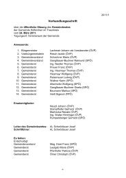 GR-Protokoll (87 KB) - .PDF - Gemeinde Hofkirchen im Traunkreis