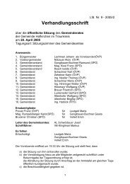 GR-Protokoll - .PDF - Gemeinde Hofkirchen im Traunkreis