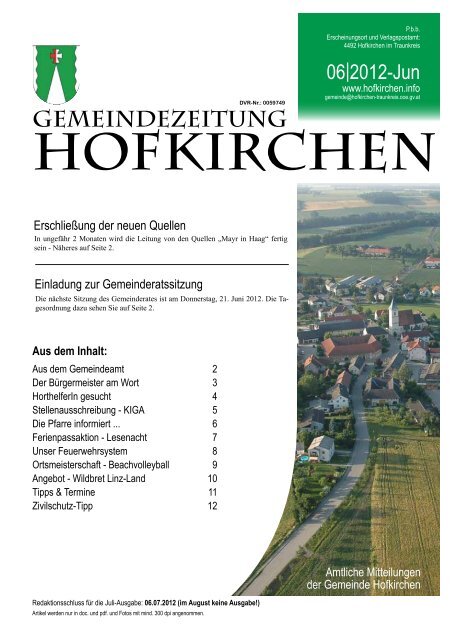 (2,73 MB) - .PDF - Gemeinde Hofkirchen im Traunkreis
