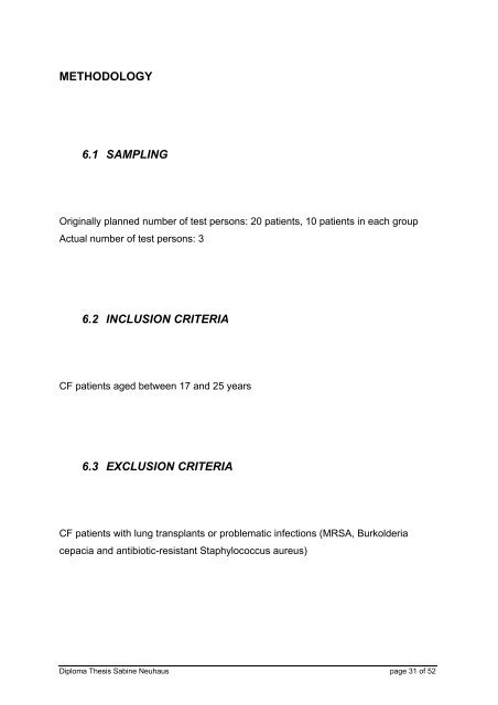 Diploma Thesis THE IMMEDIATE INFLUENCE OF OSTEOPATHIC ...