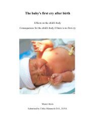 The baby's first cry after birth - Osteopathic Research