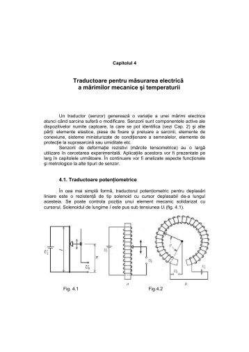 Traductoare pentru mÄsurarea electricÄ a mÄrimilor mecanice Èi ...