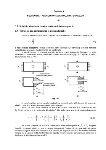 NeliniaritÄÈi ale comportamentului materialelor (V)