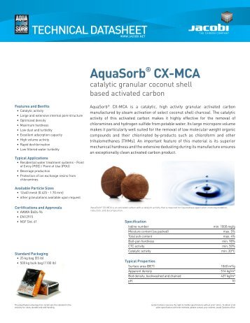 AquaSorb® CX-MCA - Res-Kem Corporation