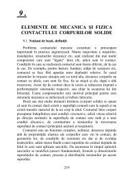 10. Elemente de mecanica Åi fizica contactului corpurilor solide