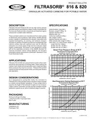 FILTRASORB® 816 & 820 - Res-Kem Corporation