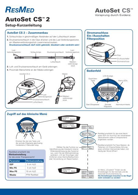 AutoSet CS™ 2 - ResMed