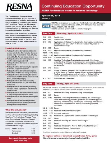 Fundamentals Course Brochure - Resna