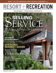 SELLING - Resort + Recreation Magazine