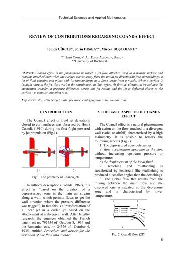 Review of Contributions Regarding Coanda Effect