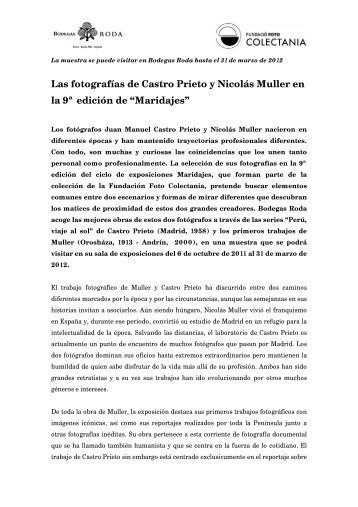 Las fotografías de Castro Prieto y Nicolás Muller en la 9ª edición de ...