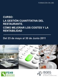 Curso gestión de costes - RestaurantHotelBar.com