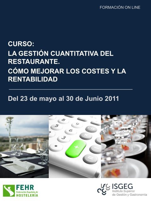 Curso gestión de costes - RestaurantHotelBar.com