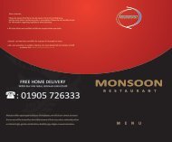 Download the Monsoon Menu - UK Restaurant Menus