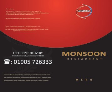 Download the Monsoon Menu - UK Restaurant Menus
