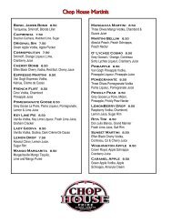 WINES BY THE GLASS - Kaiser Restaurant Group