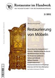 Restaurator im Handwerk â Ausgabe 2/2012 - Kramp & Kramp