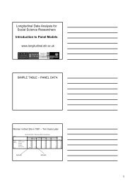 Longitudinal Data Analysis for Social Science ... - ReStore