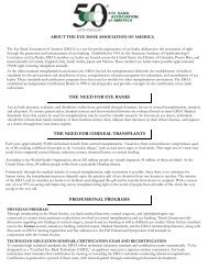 What Is The Cornea Eye Bank Association Of America