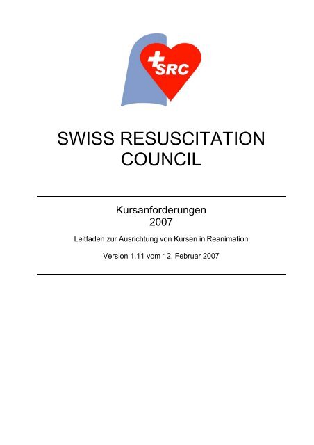 SWISS RESUSCITATION COUNCIL