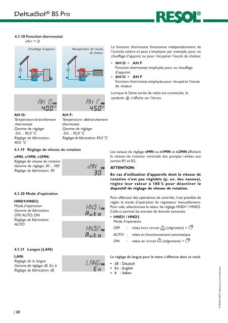 lÂ® RESOL DeltaSol BS Pro - ReSys AG