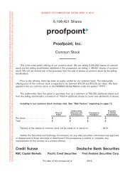 Proofpoint, Inc. S-1 (IPO) - RetailRoadshow