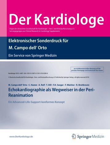 Echokardiographie als Wegweiser in der Peri- Reanimation