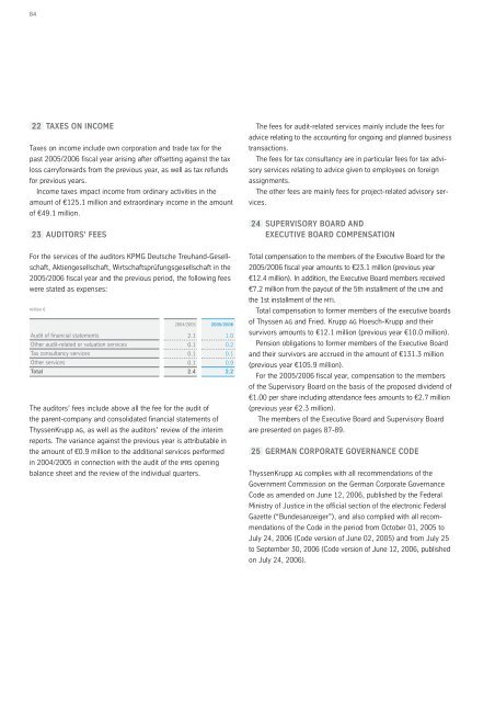 2005-2006 Financial Statements and Management Report