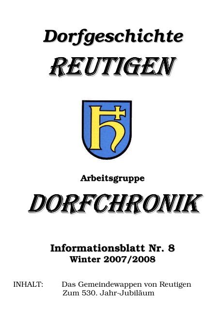 Info-Blatt Nr 8 Gde-Wappen - Gemeinde Reutigen