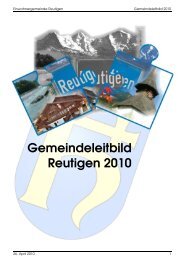 Leitbild - Gemeinde Reutigen