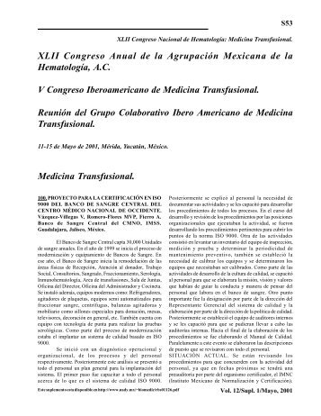 Medicina Transfusional - Revista BiomÃ©dica