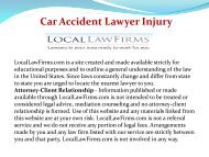 Car Accident Lawyer Injury