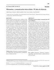 Histamina y comunicaciÃ³n intercelular - Revista BiomÃ©dica